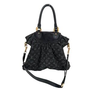 Louis Vuitton Black Monogram Shoulder Bag MM